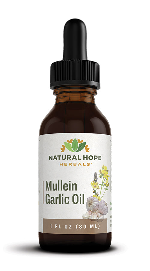 Mullein Garlic Oil 1oz - Natural Hope Herbals